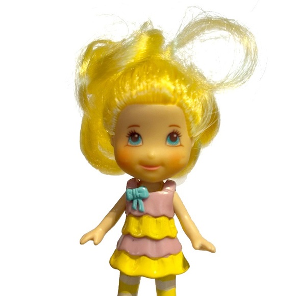 Strawberry Shortcake Lemon Meringue 2008 Mini Doll Figure Toy Hasbro Yellow Hair - Picture 5 of 7